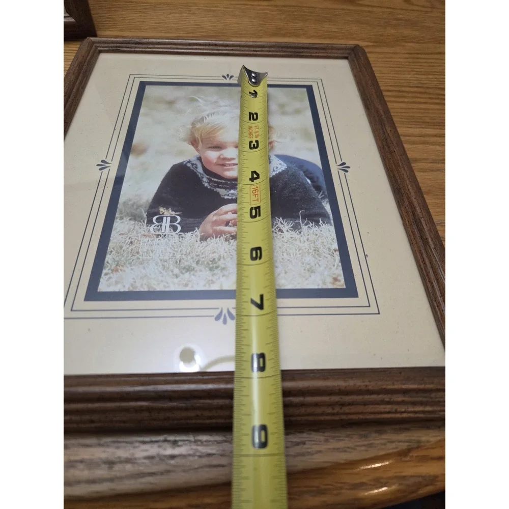 Burnes Wood Picture Frames 9x11 Frame / 5x7 Mat Vintage 1990's NOS NEW Lot of 3